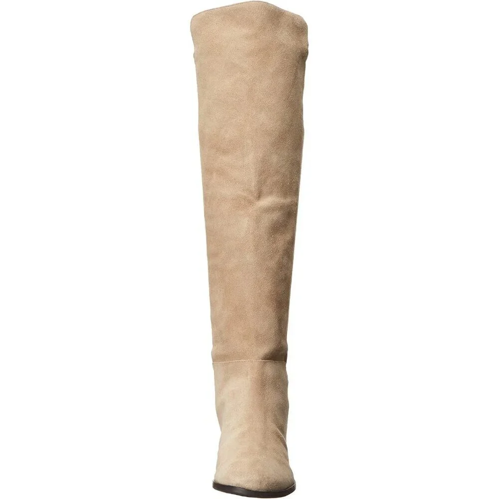 Women's Dune Above the Knee Pointed Toe Low Heel Calypso Winter Long Boot